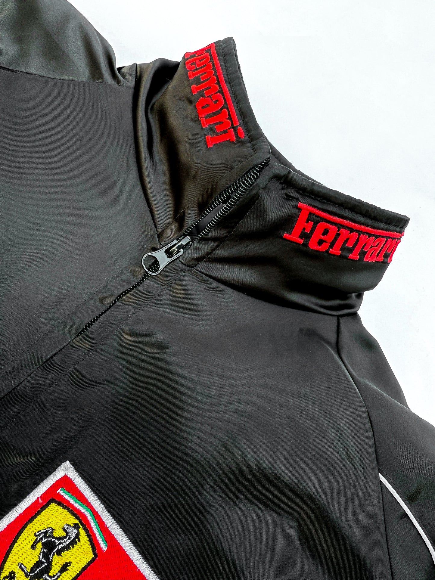 Embroidered Ferrari Jacket | Vintage Formula 1 Jacket (Black)