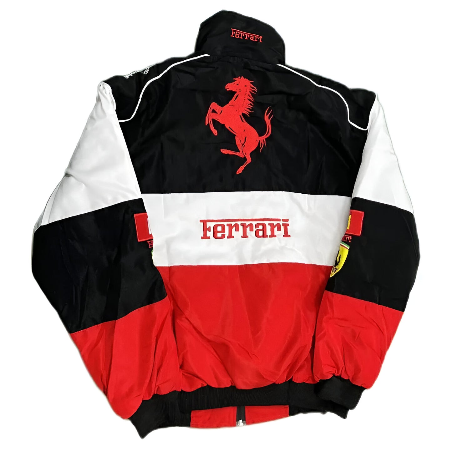 Embroidered Ferrari Jacket | Vintage Formula 1 Jacket (WHITE)